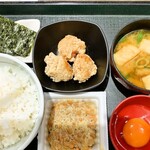 なか卯 - 納豆朝定食