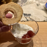 甘味処 みとく - クッキーとホイップ