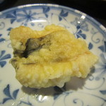 Nambu Moguri - あなごの天ぷら、大きさがわかり辛いですが１つがとても大きいです