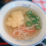たんぽぽ - 素麺のスープ　かき卵とオクラ