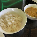 D ROCK38 - サービスでいただいたライス＆カレー