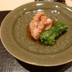 伯雲 - 飯蛸と菜の花の辛子和え