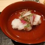 伯雲 - 鮎魚女の葛叩きのお椀