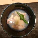 伯雲 - 蛤、筍、うるいの炊き合わせ