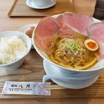 麺処八貝 - 料理写真:貝出汁チャーシュー麺  セット