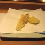 天や - まつかわ海老と上が茗荷