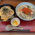 さくらき食堂 - カツ丼セットのでんがくうどん