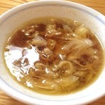 竹老園 - かしわぬき。おいしいスープです。