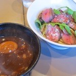 つけ麺 五ノ神製作所 - 13/2/9限定、蝦夷鹿と濃厚バルサミコスープ