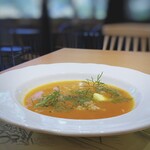 朝食イタリアン キッキリッキー - ◆人参とファッロ麦のスープ、フェンネル
