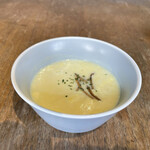 Kamogawa Atsu Ando Kicchin - ランチプレートのスープ
