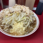 ラーメン二郎 - ラーメン　ヤサイマシ　ニンニクマシ　アブラマシマシ