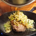 カウンター焼肉かるび - 〆の牛タンハンバーグ(ごはん付き)