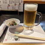 すいーとほーむ居酒屋 - 生ビール（中）580円