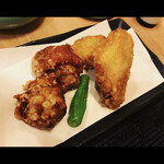 濱田屋 - モモ、手羽の唐揚げ