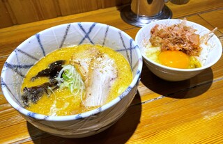 Fuurai Kyo - 塩ラーメン＆玉子かけご飯