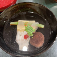 和やまむら - 玉子豆腐とあいなめのお吸い物