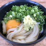 須崎食料品店 - [2019/3]うどん<冷,小1玉>+生玉子