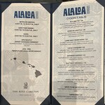 Alaloa Lounge - メニュー 2022年4月10日