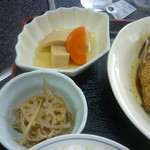 つくし - 蓮根の煮物、高野豆腐