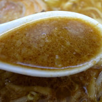 ラーメン浜田家 - カレーフレーク投入後＠みそラーメン並・全部普通（750円）＋カレーフレーク（100円）