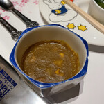 桜の抄 - お子様ランチに添えられた甘口カレー　うどんやご飯にかけるのだそう