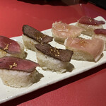 Setsugekka - 看板商品の肉寿司！！