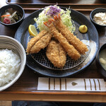 Suzuya - 海老フライ２本とヒレかつ２枚の定食