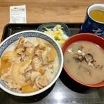 吉野家 - 豚丼お新香セットしじみ汁変更