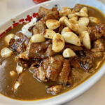 神戸スタミナカレー - スタミナカレー肉マシマシ2倍・ほっこり旨辛にんにく・3辛