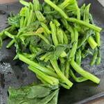 ラーメン 杉田家 - 生ほうれん草