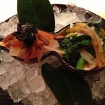 麻布 かどわき - たいこぶじめ   からすみ