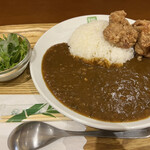 Rammanshokudou - 唐揚げカレーセット（680円）