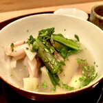 多仁本 - 蛤と筍のお吸い物　旨いに決まってますね