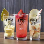 炭火と笑いの台所 とりすけ 難波本店 - ★限定フレッシュサワー★いちご、りんご、パイン