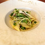 ペルトナーレ - 山菜のペペロンチーノは地元の食材たっぷり☆