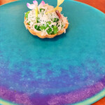 ペルトナーレ - 先ずはこちらからBコースが進みます　　　　　　　　　　　　スナップエンドウのタルトもちろん美味☆