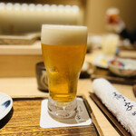 日本橋 蕎ノ字 - ◎最近は生ビールを大にして貰う（笑）