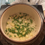 赤坂 菊乃井 - 昼懐石１３３１０円。筍御飯。木の芽も程よく、筍の旨味を引き出します（╹◡╹）（╹◡╹）