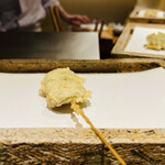 日本橋 蕎ノ字 - ◎ふきのとうの天ぷらは春の香り❗️