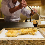 日本橋 蕎ノ字 - ◎穴子の天ぷらはやっぱり美味い❗️