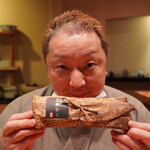 日本料理 たかむら - お土産：桜鱒ルイベの押し寿司