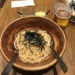 スパゲティながい - ① タラコとイカのスパゲッティー