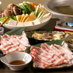 沖縄奄美料理居酒屋 奄んちゅ - 奄美島豚しゃぶしゃぶコース