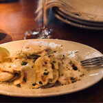 Champignon and parmesan salad