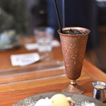 The CAFE - 【モーニングセット 小倉あずきバタートースト@税込858円】ブレンドーコーヒー(ICE)
