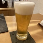 鮨 くぼた - 生ビール