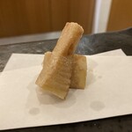 鮨 くぼた - 竹の子天ぷら