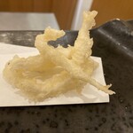 鮨 くぼた - しら魚の天ぷら
