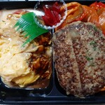 洋食小松亭 - よくばり盛り1,350円(和風ソースチーズハンバーグ、ナポリタン、オムライス)